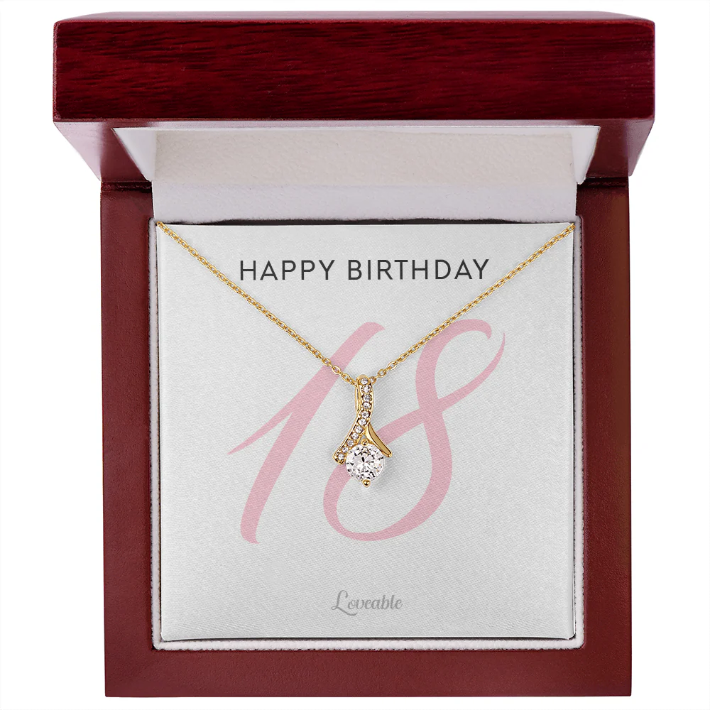Happy 18th Birthday - Personalized Necklace - Birthday Gifts for Daughter - Image 5