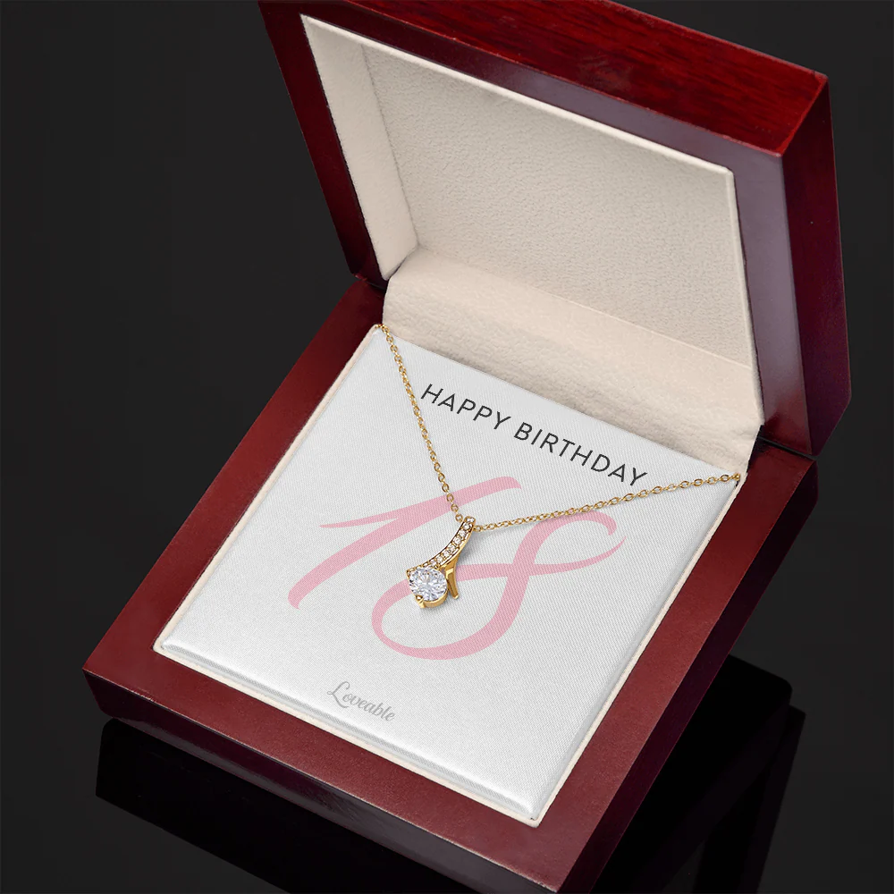 Happy 18th Birthday - Personalized Necklace - Birthday Gifts for Daughter - Image 6