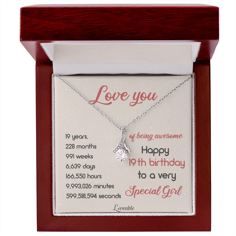 Happy 19th Birthday Special Necklace Birthday Gift For Daughter - Image 3