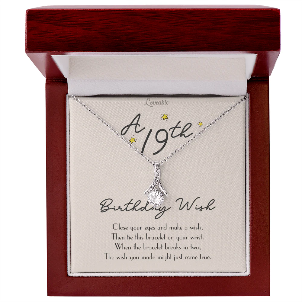Happy 19th Birthday Special Necklace Birthday Gift For Her - Image 2