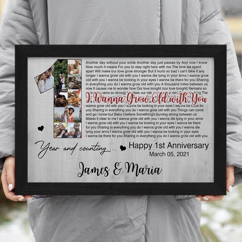 Happy 1st Year Anniversary And Counting Custom Canvas Poster Valentine's Day Gifts - Image 10