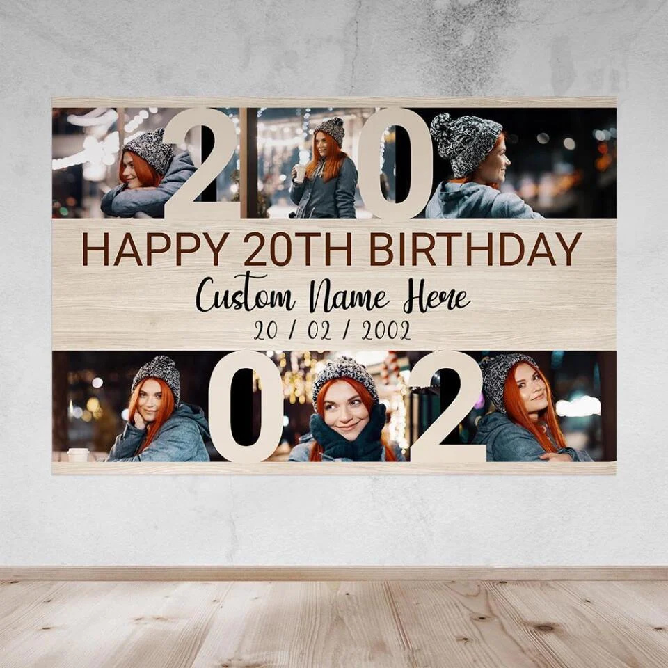 Happy 20th Birthday Custom Canvas Poster Birthday Gift For Daughter - Image 11
