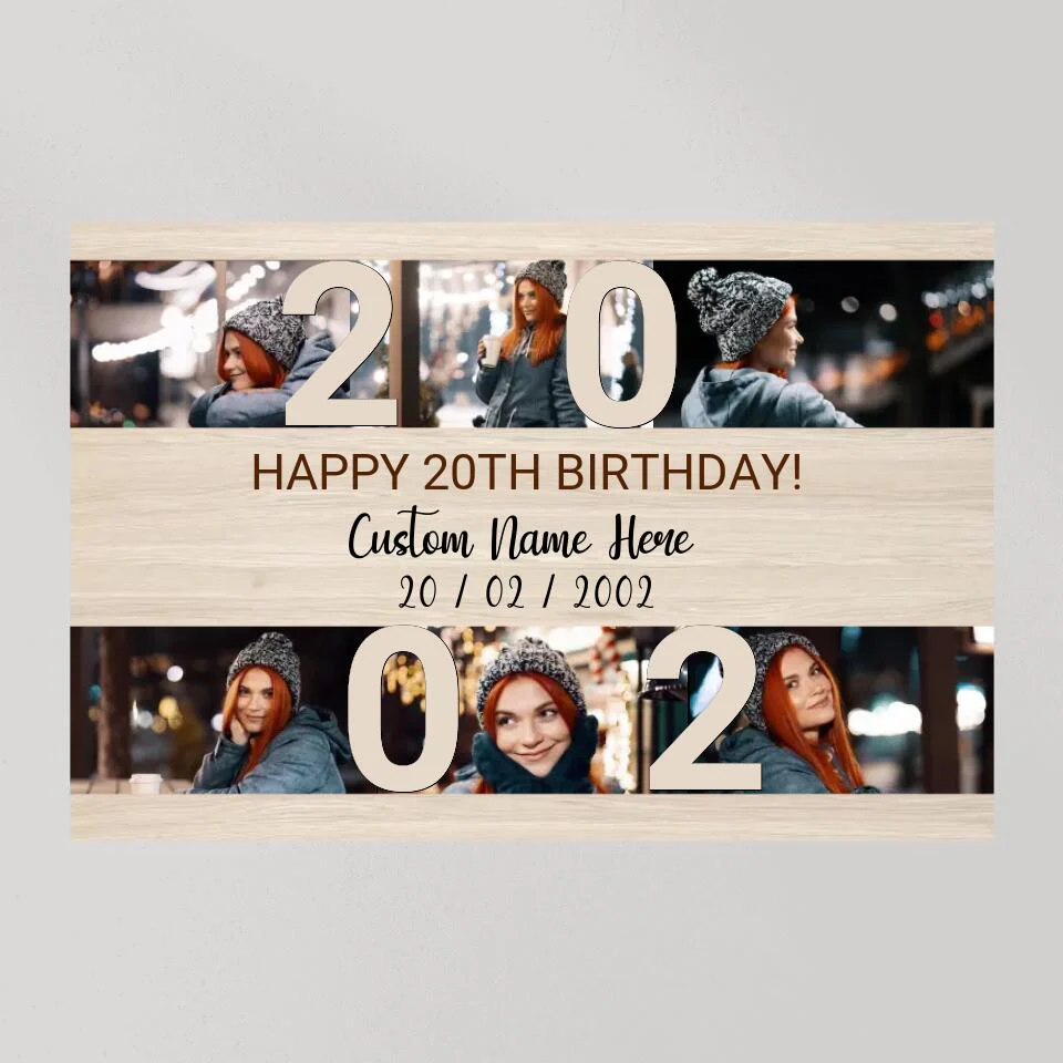Happy 20th Birthday Custom Canvas Poster Birthday Gift For Daughter - Image 7