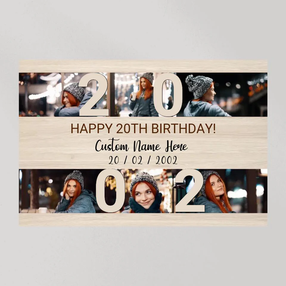 Happy 20th Birthday Custom Canvas Poster Birthday Gift For Daughter - Image 8