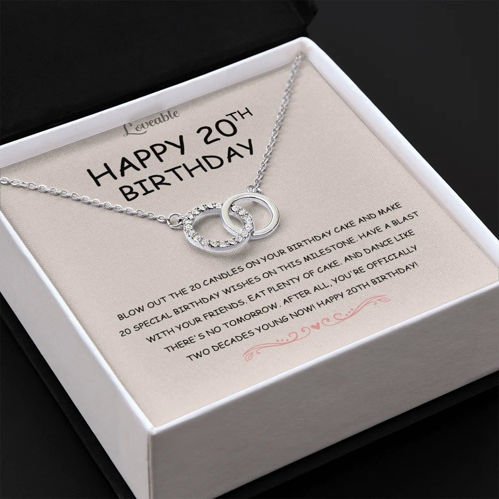 Happy 20th Birthday Necklace | Unique Gift Idea - Image 2