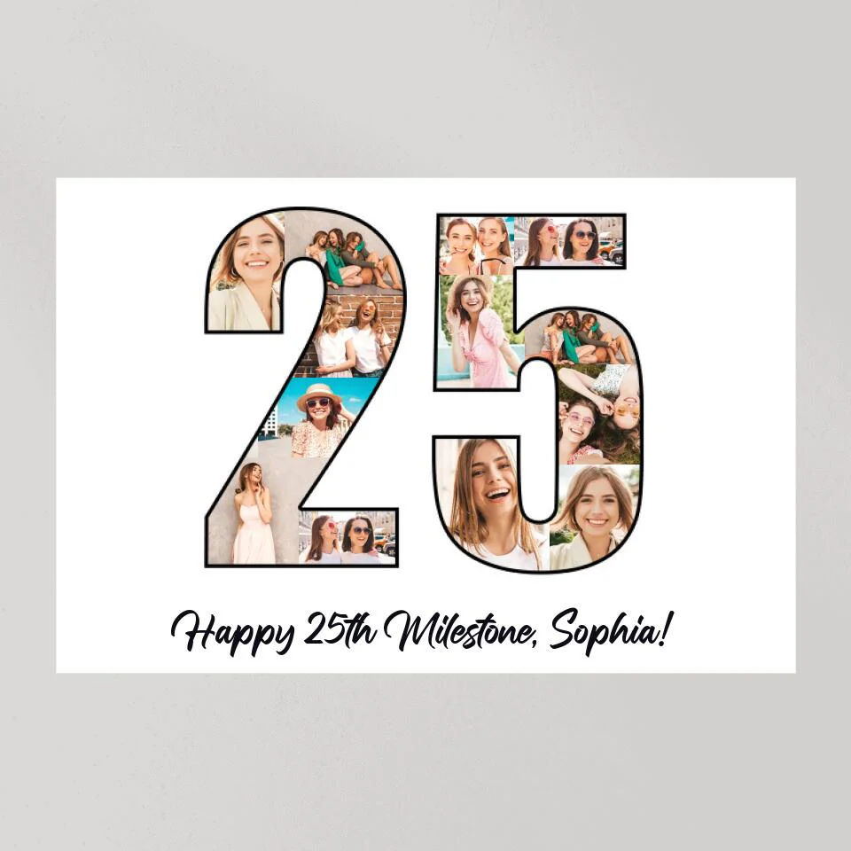Happy 25th Birthday Milestone Custom Canvas Poster Birthday Gift For Daughter - Image 7
