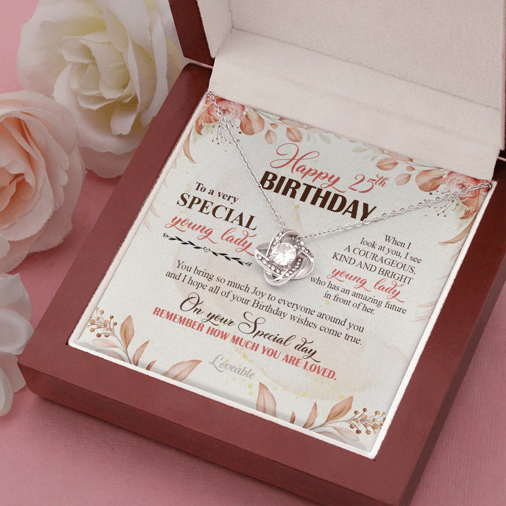 Happy 25th Birthday to a very Special Young Lady - Personalized Necklace - 25th Birthday Gifts for Her - Image 6