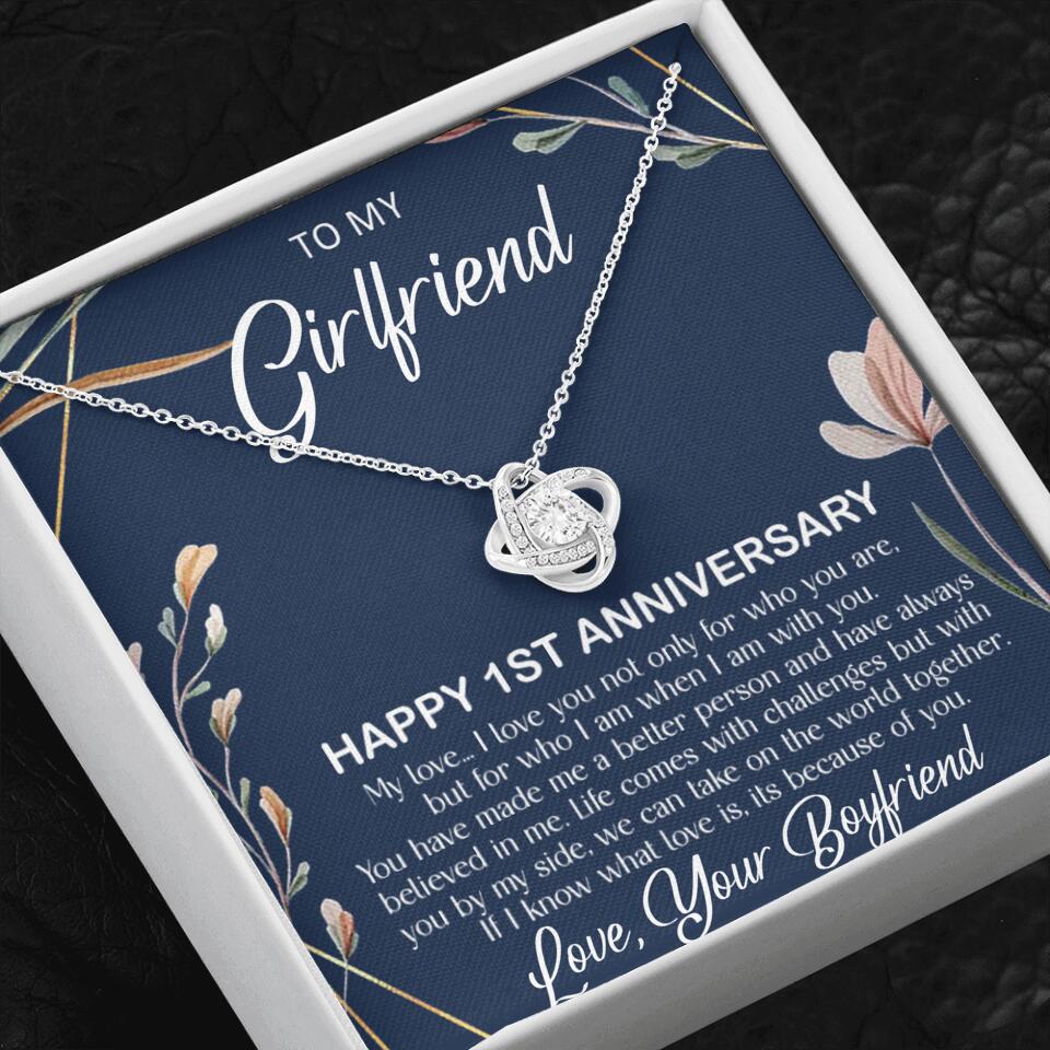 Personalized Valentine Gifts - Happy 1 Month 1st To My Girlfriend Personalized Jewelry - Image 23