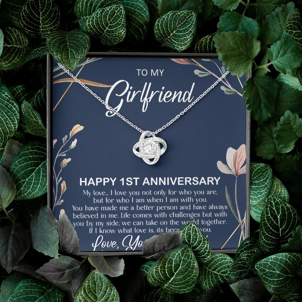 Personalized Valentine Gifts - Happy 1 Month 1st To My Girlfriend Personalized Jewelry - Image 25