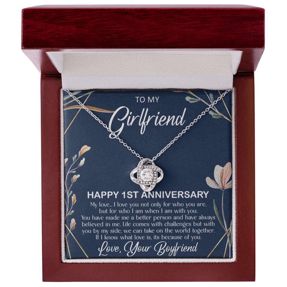 Personalized Valentine Gifts - Happy 1 Month 1st To My Girlfriend Personalized Jewelry - Image 27