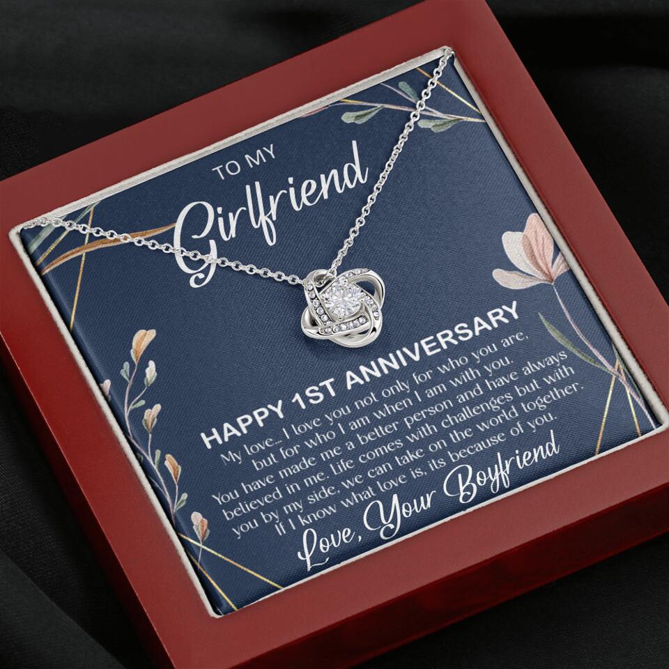 Personalized Valentine Gifts - Happy 1 Month 1st To My Girlfriend Personalized Jewelry - Image 28