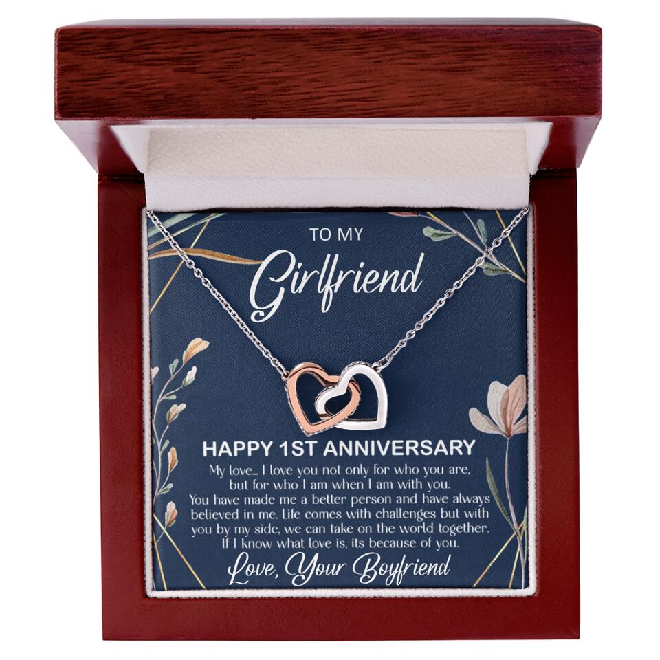 Personalized Valentine Gifts - Happy 1 Month 1st To My Girlfriend Personalized Jewelry - Image 33