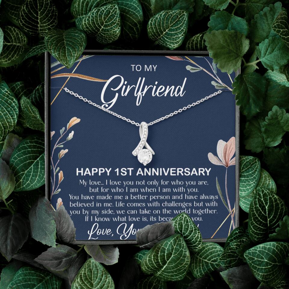 Personalized Valentine Gifts - Happy 1 Month 1st To My Girlfriend Personalized Jewelry - Image 37