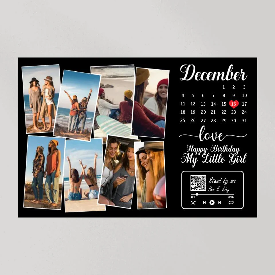 Happy Birthday My Little Girl Custom Canvas Poster Birthday Gift For Daughter - Image 12