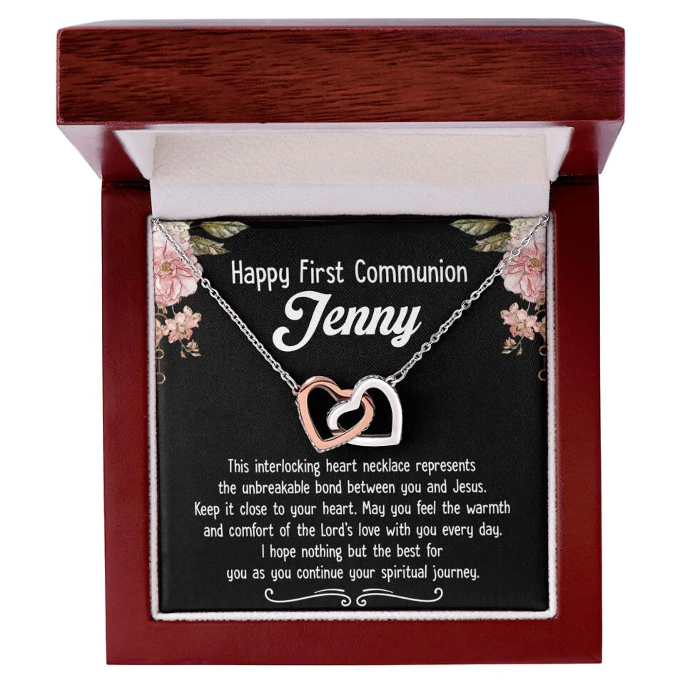 Happy First Communion Personalized Necklace Gift For Daughter - Image 7