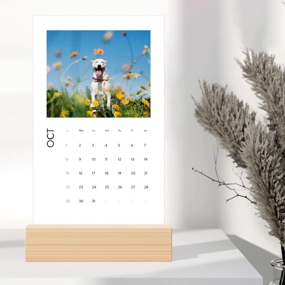 Happy New Year 2023 With Pets Personalized Vertical Desk Calendar - Image 11