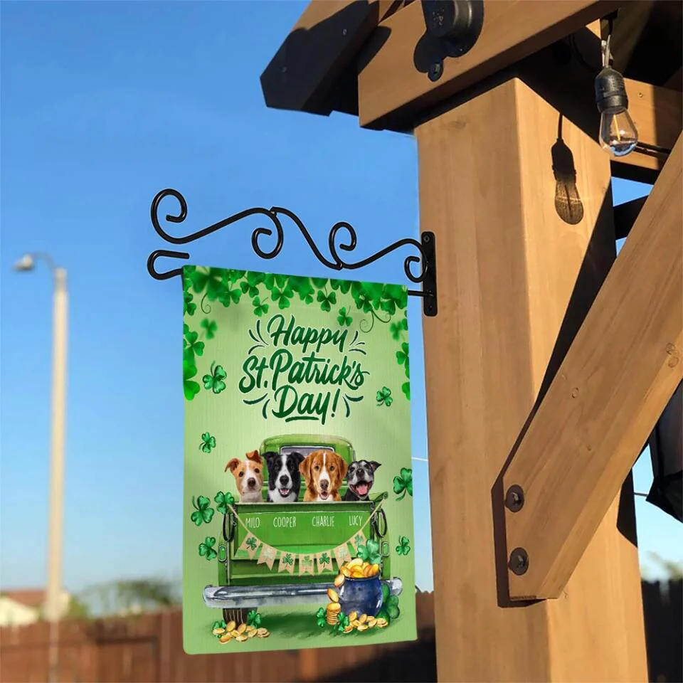 Happy St. Patrick's Day with Pets - Personalized Garden Flag - Gift for Dog/Cat Lovers - Image 7