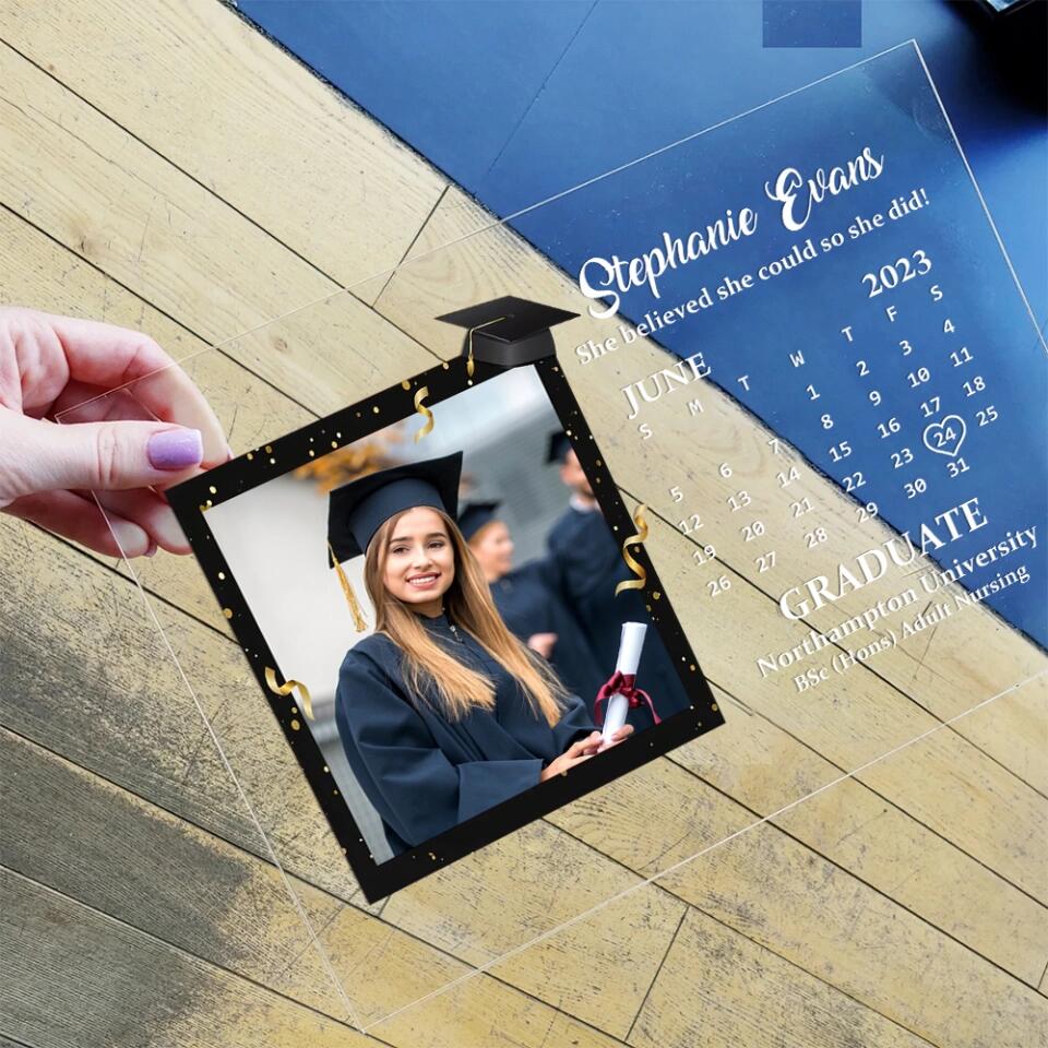 He Believed He Could So He Did Personalized Acrylic Plaque - Image 7