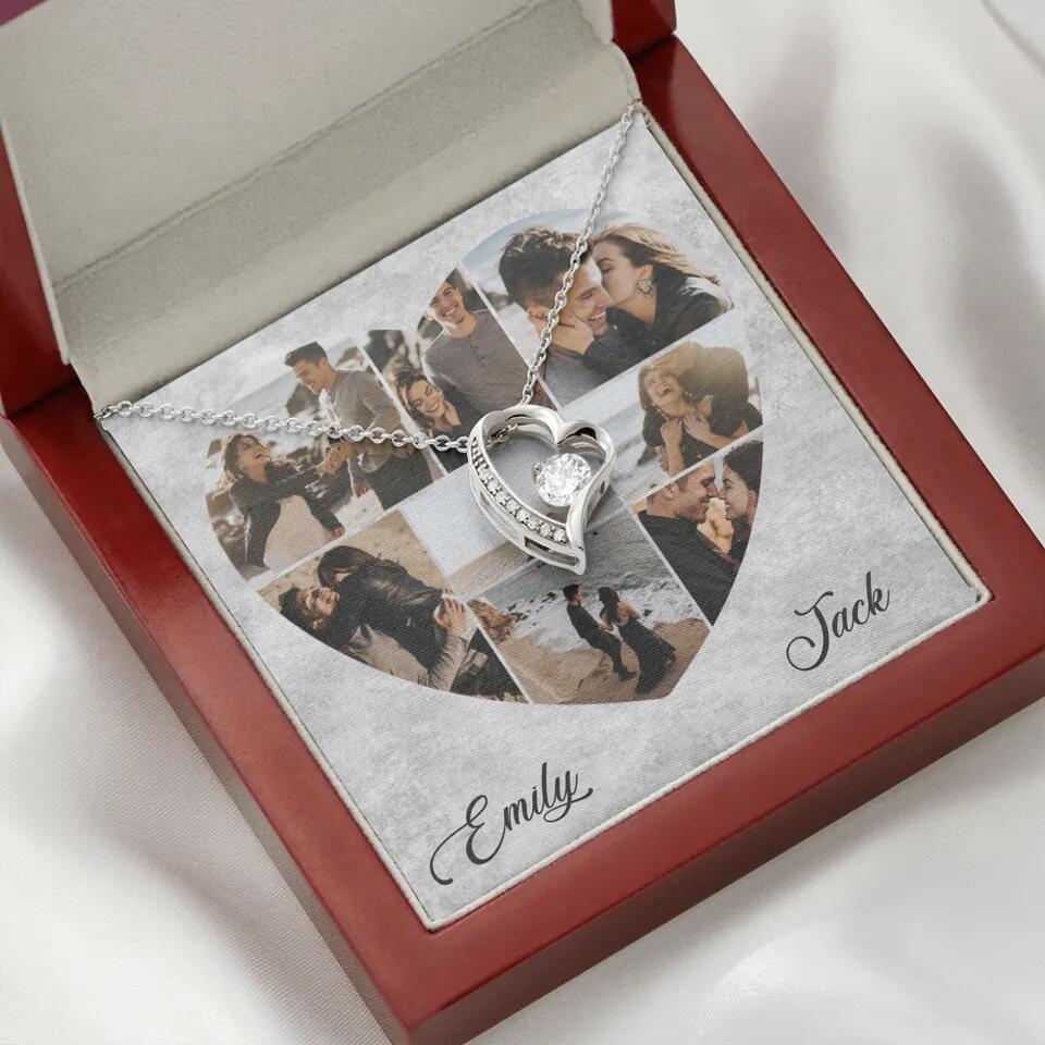 Heart Shaped Photo Custom Necklace Anniversary Gift For Wife Girlfriend - Image 17