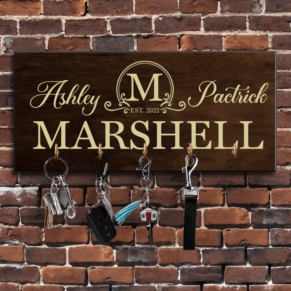 Home Sweet Home - House Warming Present Idea - Custom Key Holder - Anniversary Gift For Parents - Image 5