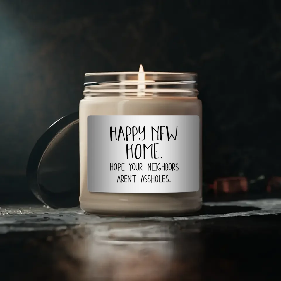 House Warming Presents - Gifts for Home - Funny Housewarming Gifts - New Home Owner Gift - New House Gift for BFF - 9oz Scented Candle - Image 2