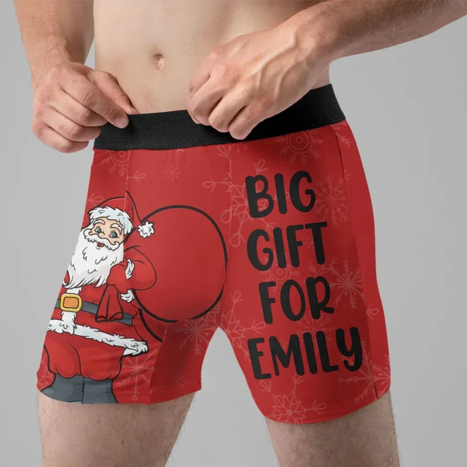 Huge Gift For Her - Personalized Men's Boxer - Funny Christmas Gift For Him Her - Image 5