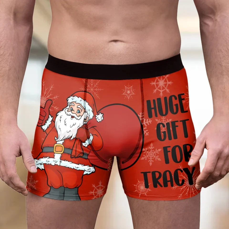 Huge Gift For Her - Personalized Men's Boxer - Funny Christmas Gift For Him Her - Image 7