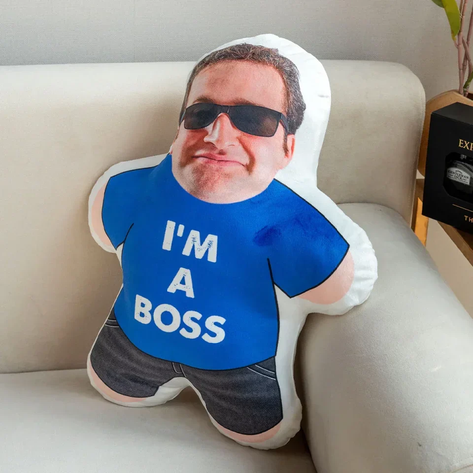 I Am A Boss - Personalized Photo Custom Shaped Pillow - Image 4
