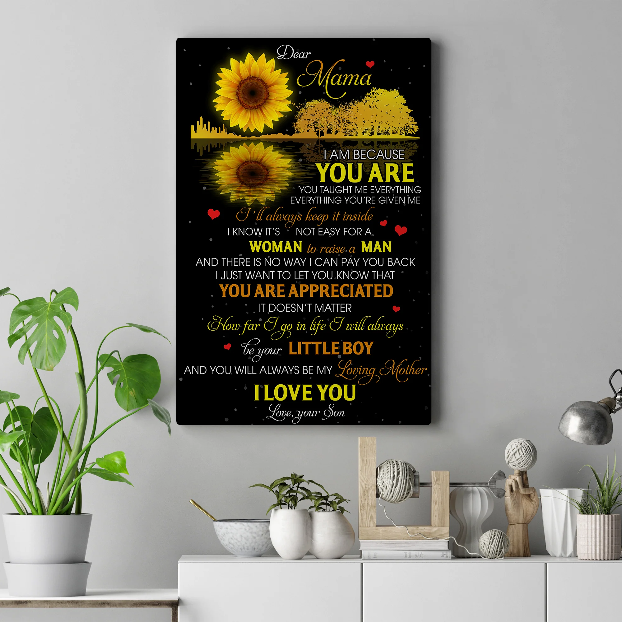 I Am Because You Are, You Taught Me Everything - Canvas/Poster - Image 3