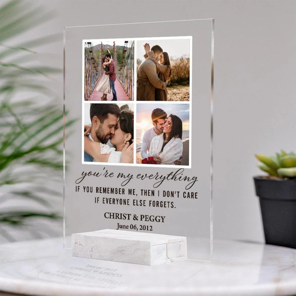 If You Remember Me Then I Don't Care If Everyone Else Forgets - Personalized Acrylic Plaque - Image 11