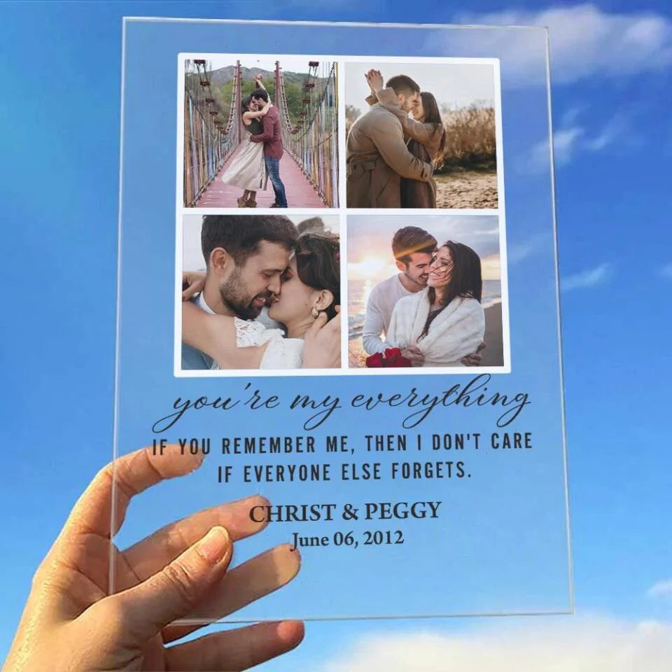 If You Remember Me Then I Don't Care If Everyone Else Forgets - Personalized Acrylic Plaque - Image 9