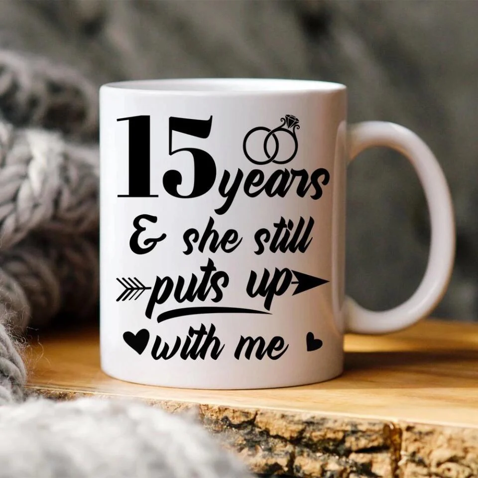 I Haven't Killed Him Yet And She Still Puts Up With Me - Personalized Mug - Image 3
