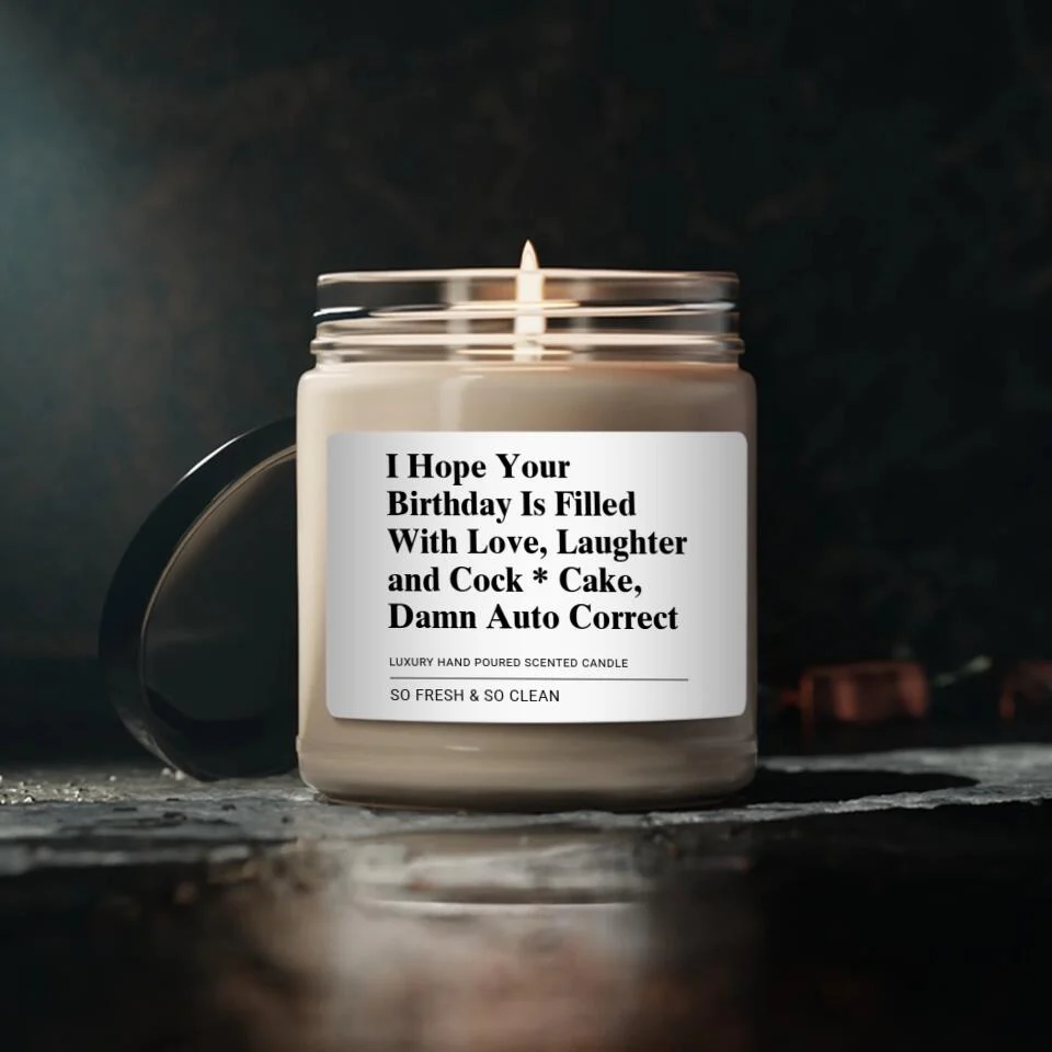 I Hope Your Birthday Is Filled With Love Personalized Scented Candle - Image 4