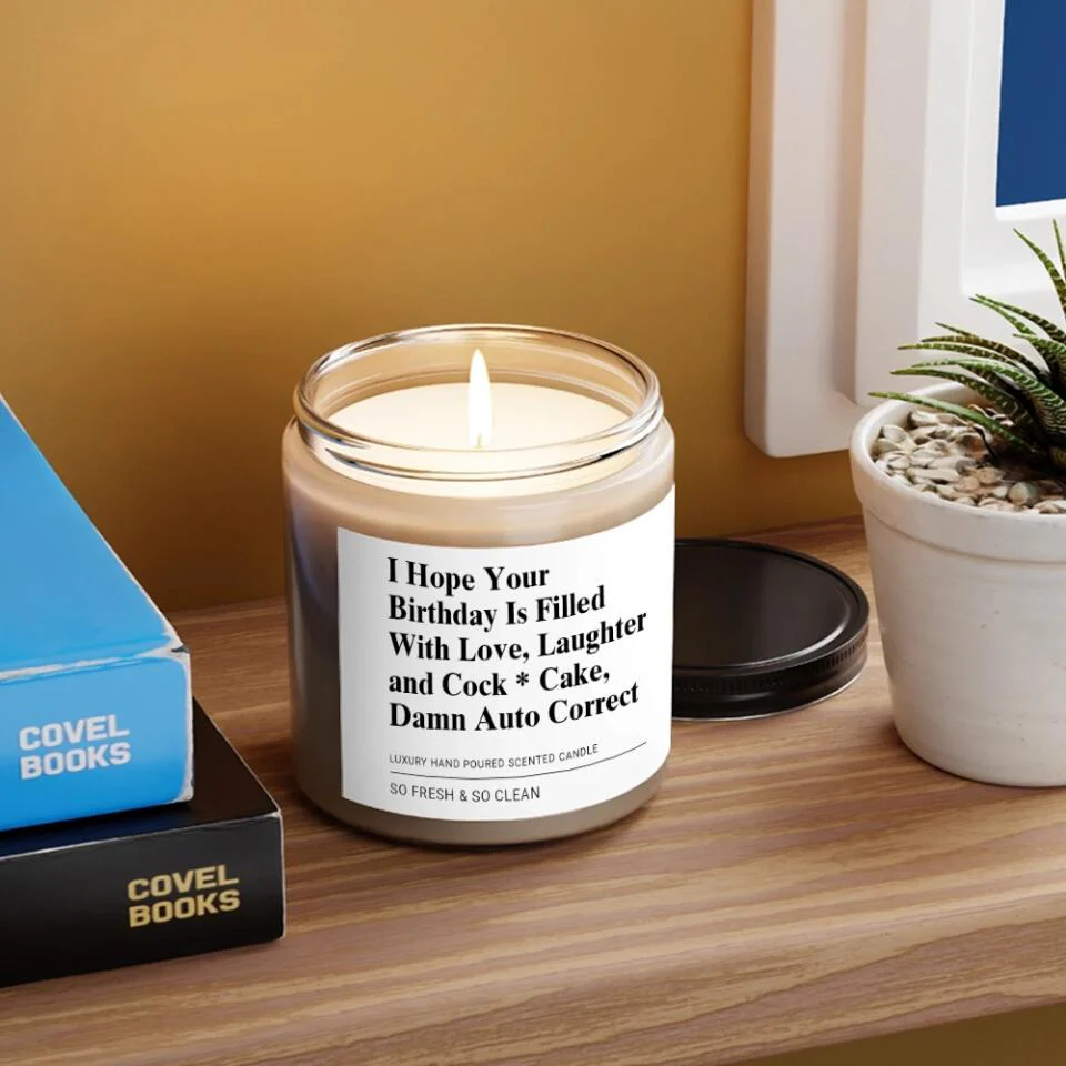 I Hope Your Birthday Is Filled With Love Personalized Scented Candle - Image 6