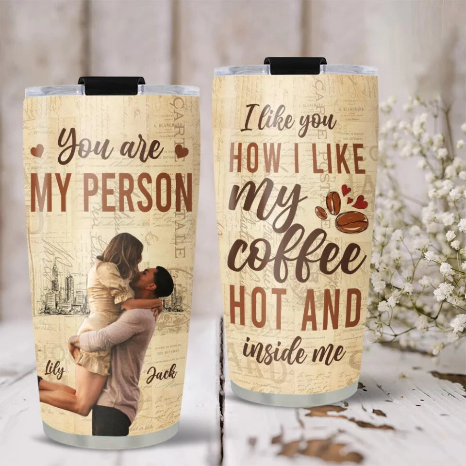 Personalized Valentine Gifts - I Like You How I Like My Coffee Hot And Inside Me - Best Birthday Anniversary Gift for Valentine, Funny Gift for Boy/Girlfriend, Couple, For Him/Her - 212IHNVSTU951 - Image 3