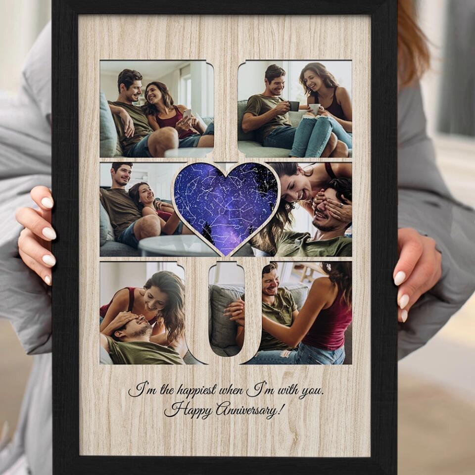 I Love You I'm The Happiest Custom Canvas Poster Anniversary Gift For Couples - Image 11