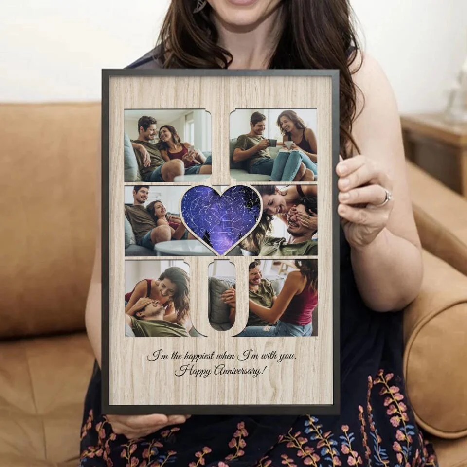 I Love You I'm The Happiest Custom Canvas Poster Anniversary Gift For Couples - Image 12