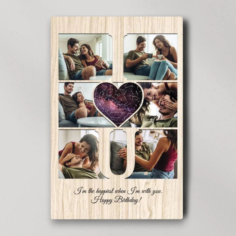 I Love You I'm The Happiest Custom Canvas Poster Anniversary Gift For Couples - Image 3