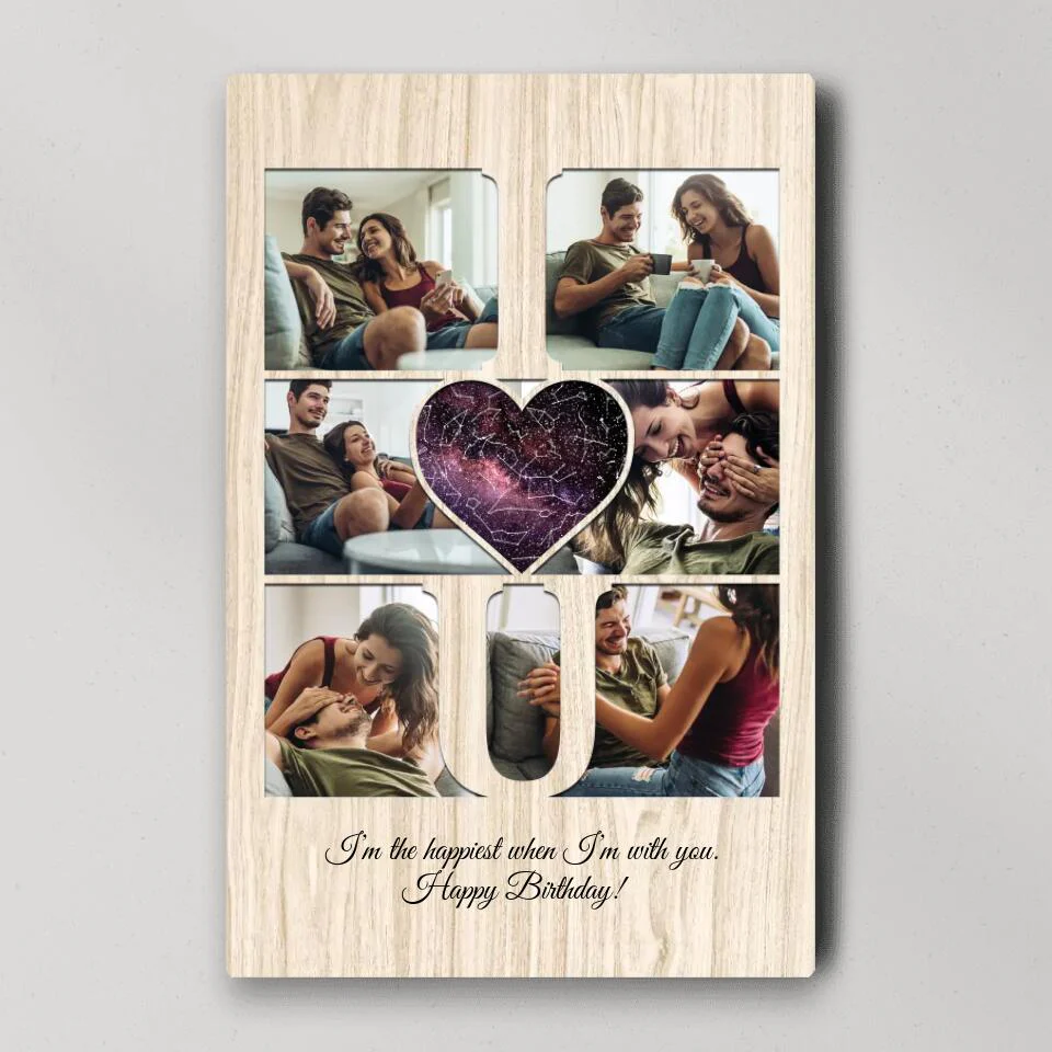 I Love You I'm The Happiest Custom Canvas Poster Anniversary Gift For Couples - Image 4