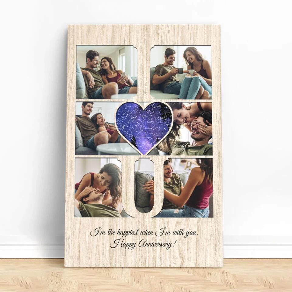I Love You I'm The Happiest Custom Canvas Poster Anniversary Gift For Couples - Image 5