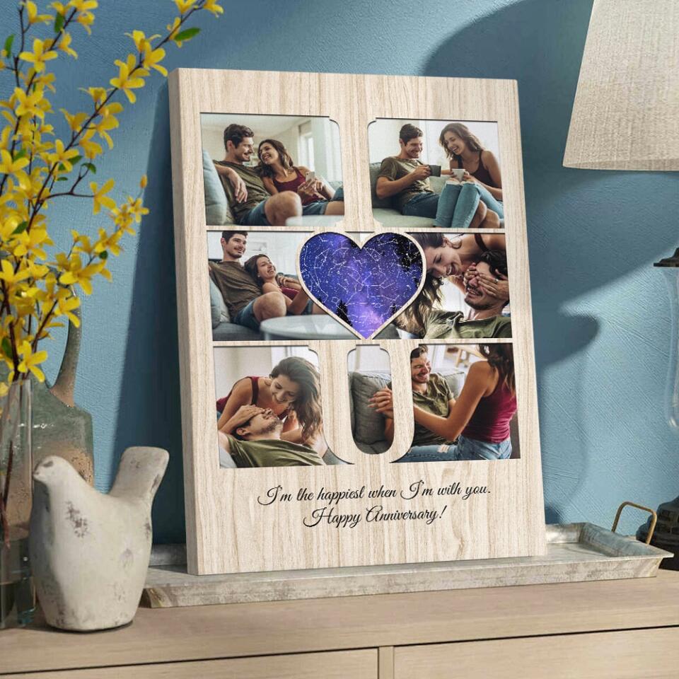 I Love You I'm The Happiest Custom Canvas Poster Anniversary Gift For Couples - Image 6