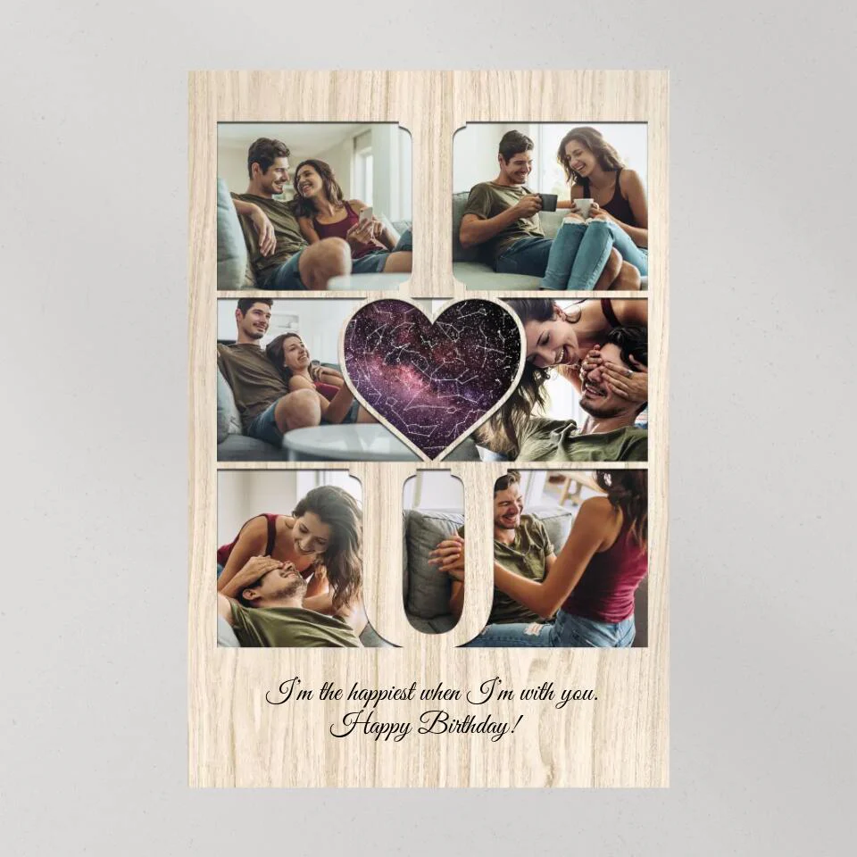 I Love You I'm The Happiest Custom Canvas Poster Anniversary Gift For Couples - Image 8