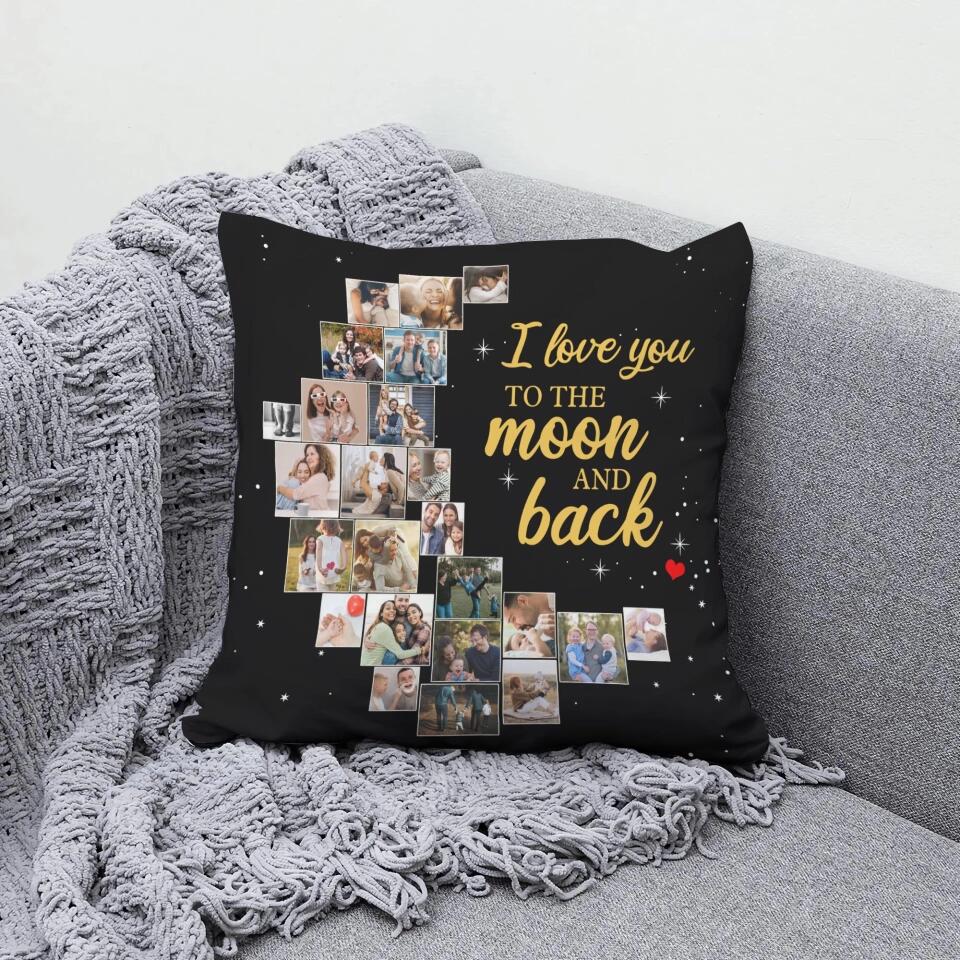 I Love You To The Moon And Back Custom Photo-Best Personalized Pillow Gift For Mom/Dad-209IHPTHPI222 - Image 6