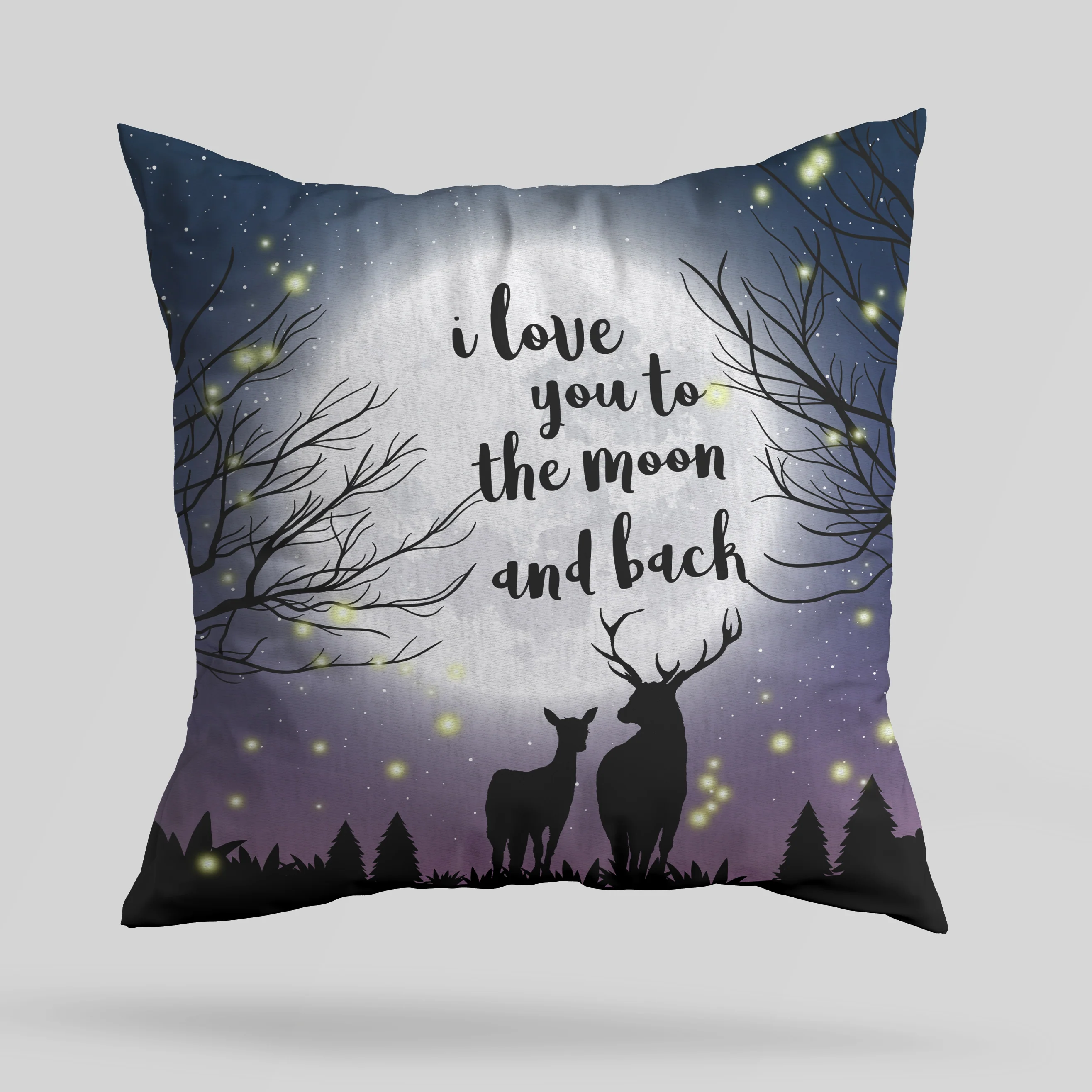 To My Husband I Love You To The Moon And Back - Linen Pillow - Image 3