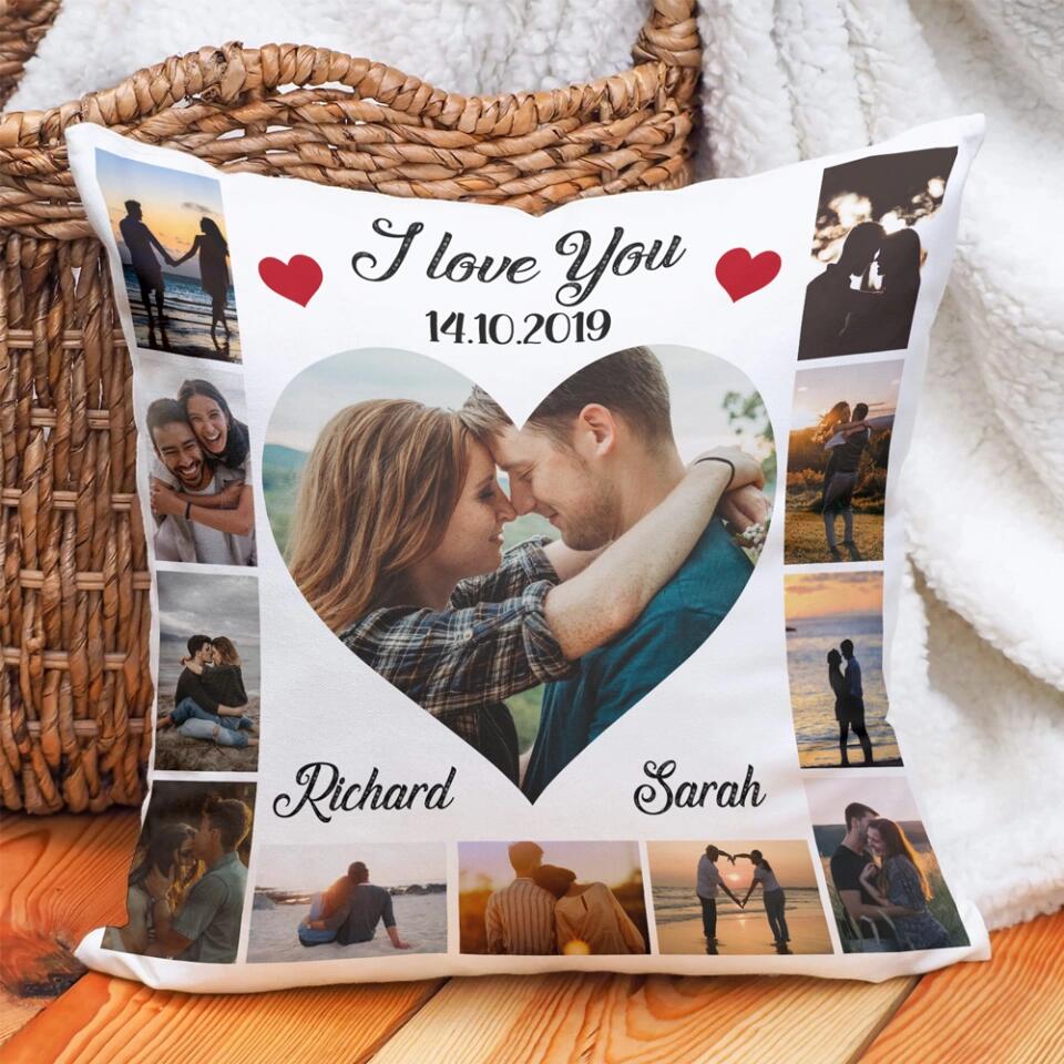 I Love You With Personalized Photos - Customized All Over Printed Pillow - Best Gifts For Him Her Husband Wife on Anniversaries Wedding Gifts Christmas - 210IHPLNPI459 - Image 5