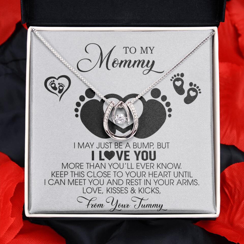 I May Just Be A Bump, But I Love You - Custom Name Necklace - Gift For New Mom - Image 10