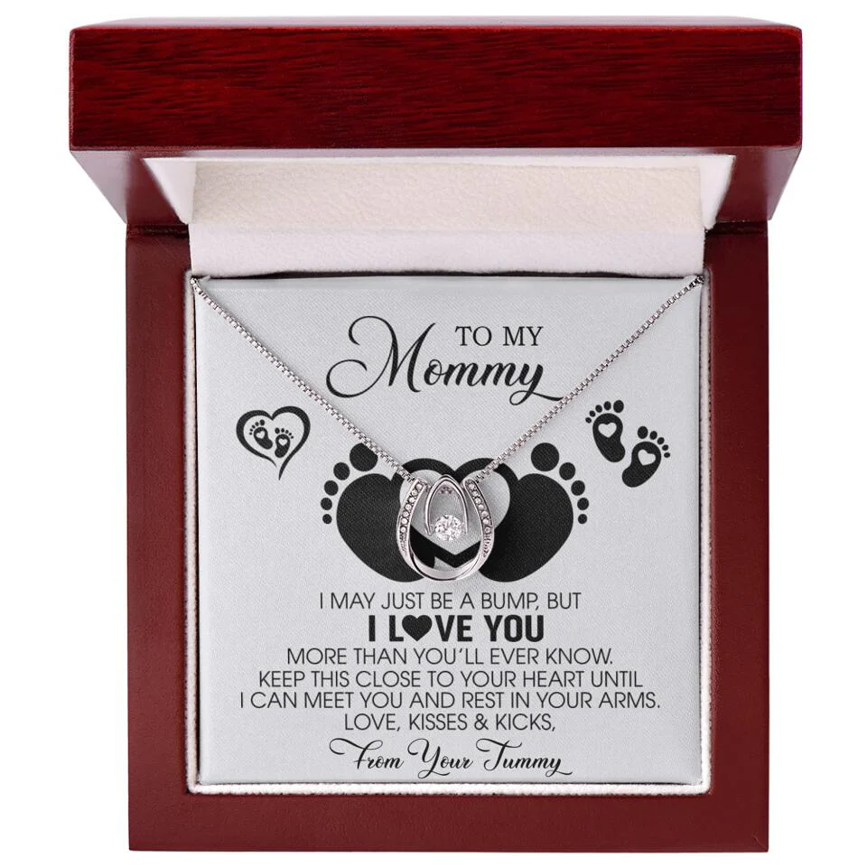 I May Just Be A Bump, But I Love You - Custom Name Necklace - Gift For New Mom - Image 15