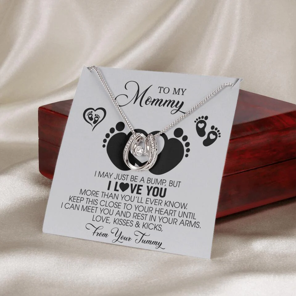 I May Just Be A Bump, But I Love You - Custom Name Necklace - Gift For New Mom - Image 16