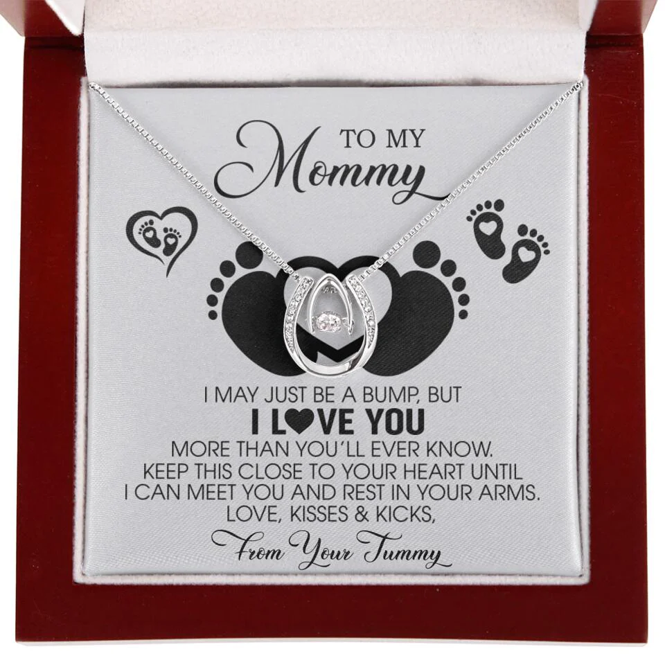 I May Just Be A Bump, But I Love You - Custom Name Necklace - Gift For New Mom - Image 17