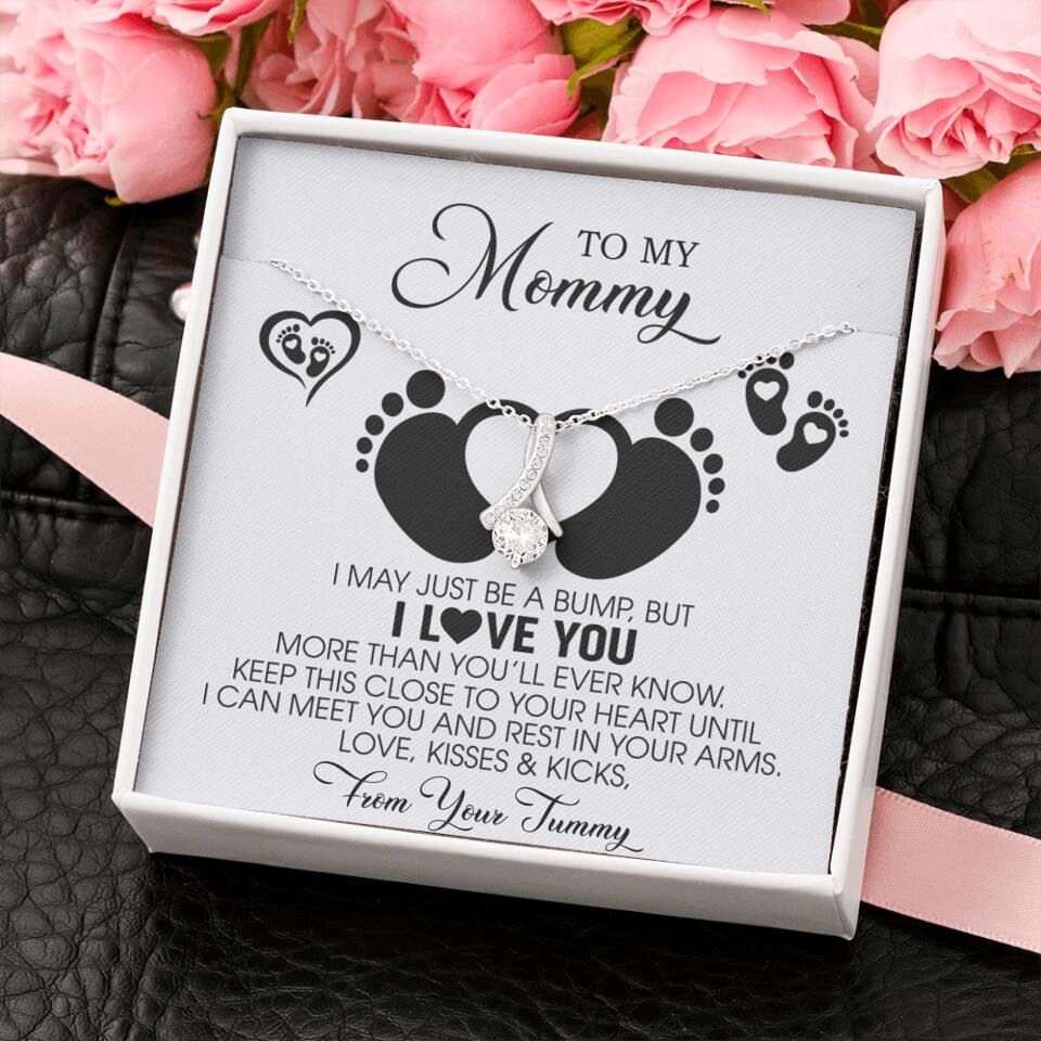 I May Just Be A Bump, But I Love You - Custom Name Necklace - Gift For New Mom - Image 22